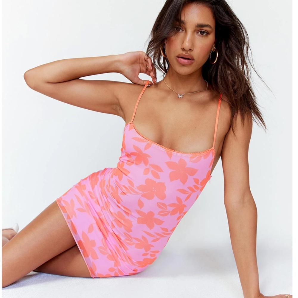Princess Polly On Vacay Mini Dress Pink